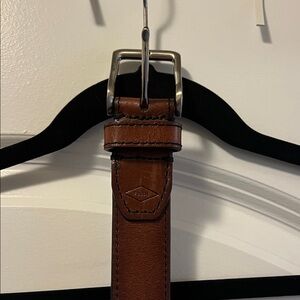 Fossil Brown Leather Belt Bag